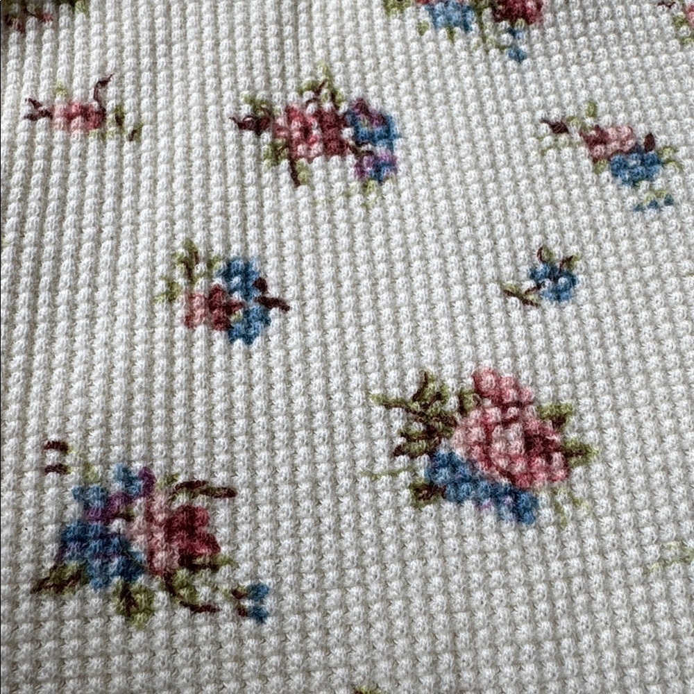 LLBean Thermal Floral Shirt - Picture 2 of 3